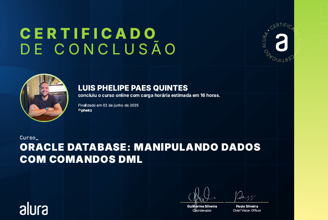 Certificado Comandos DML
